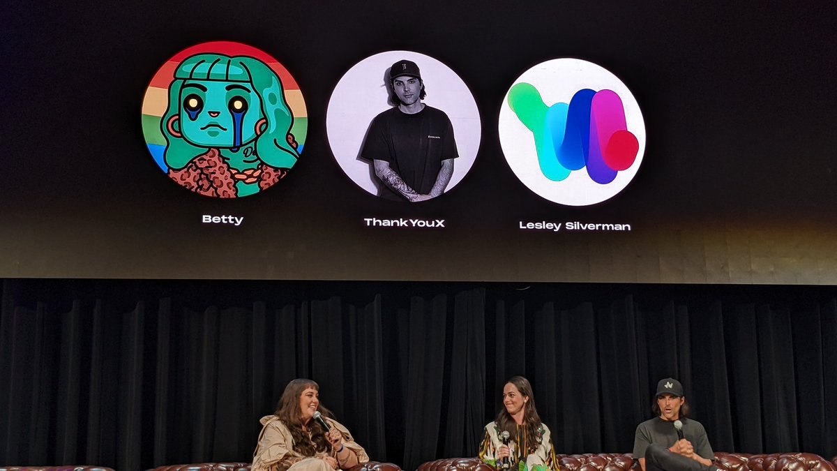 "NFTs took me to the Grammys." How cool! <a href="/ThankYouX/">ThankYouX</a> <a href="/lesleysilverman/">Lesley Silverman</a> #NFTs #NFTNYC2022