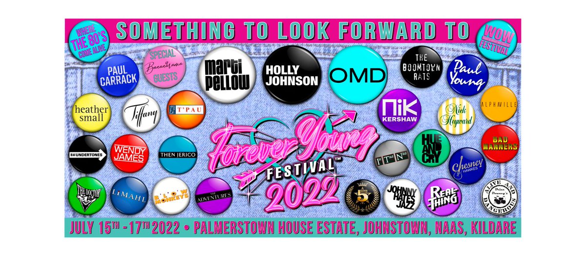 Looking forward to this one, it's going to be a great weekend <a href="/ForeverYoung_ie/">Forever Young Festival</a> <a href="/PalmerstownHE/">Palmerstown House Estate Golf Club</a>