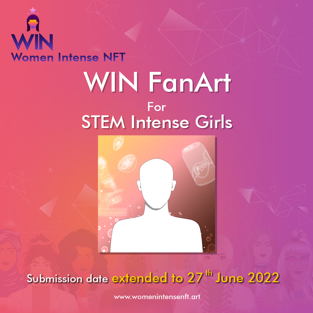 womenintensenft's tweet photo. Considering the feedback from our community, we're extending our FanArt submission to 27th June 2022 6PM UTC.
#NFTCommunity #WomenInNFTs #FanArt https://t.co/1hBGxLm6BH