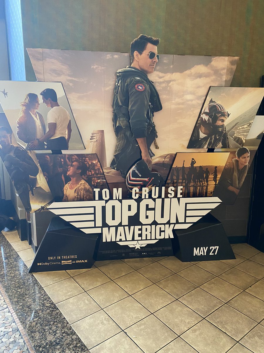 CoachGClare's tweet photo. CAN CONFIRM THE TOP GUN HYPE. Hands down the best movie since Avengers: Endgame. 

Also if you think anyone but Tom Cruise is the greatest action movie star of all time, you are wrong. 

#TopGunMaverick #needforspeed https://t.co/vv0aQ0j2Jx