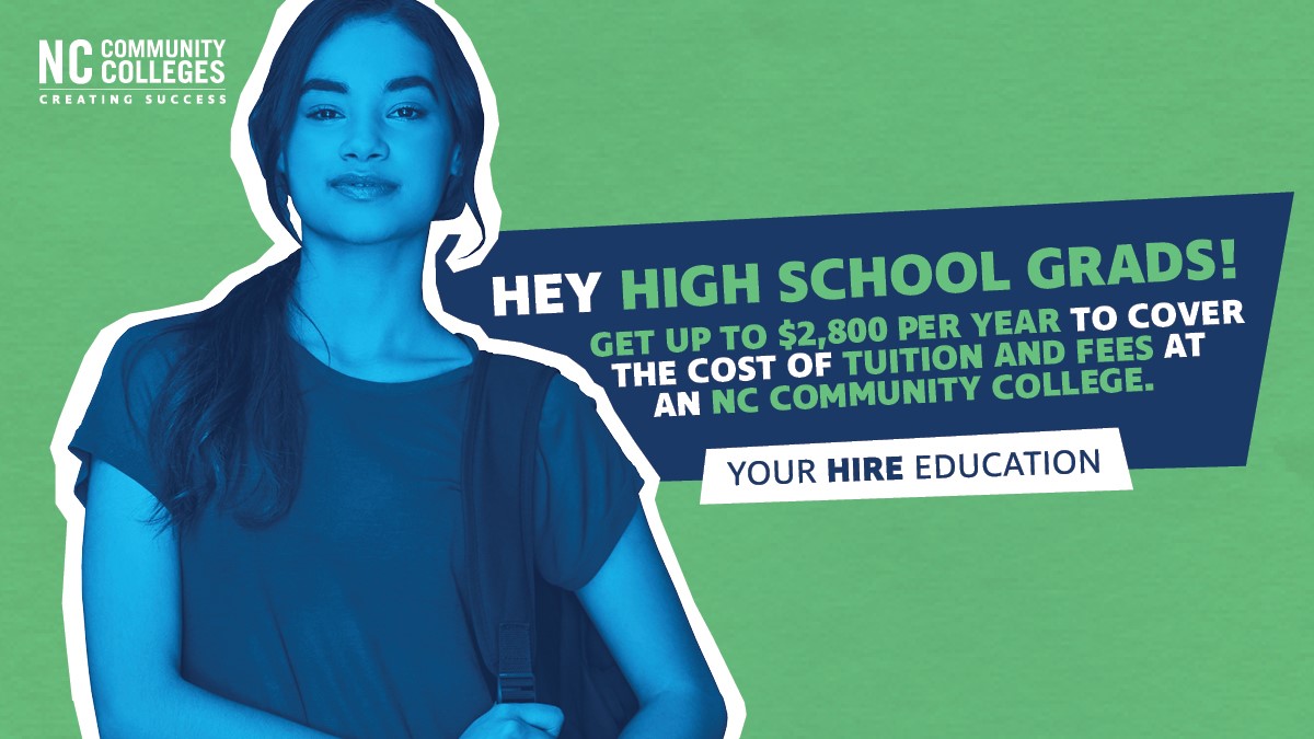 Did you know 2022 NC high school graduates can attend one of the state's "Great 58" community colleges for free this fall? The NC Longleaf Commitment Grant, is designed to eliminate barriers to degree-attainment.  tinyurl.com/mr2w4b3n  <a href="/NCCommColleges/">North Carolina Community Colleges</a>