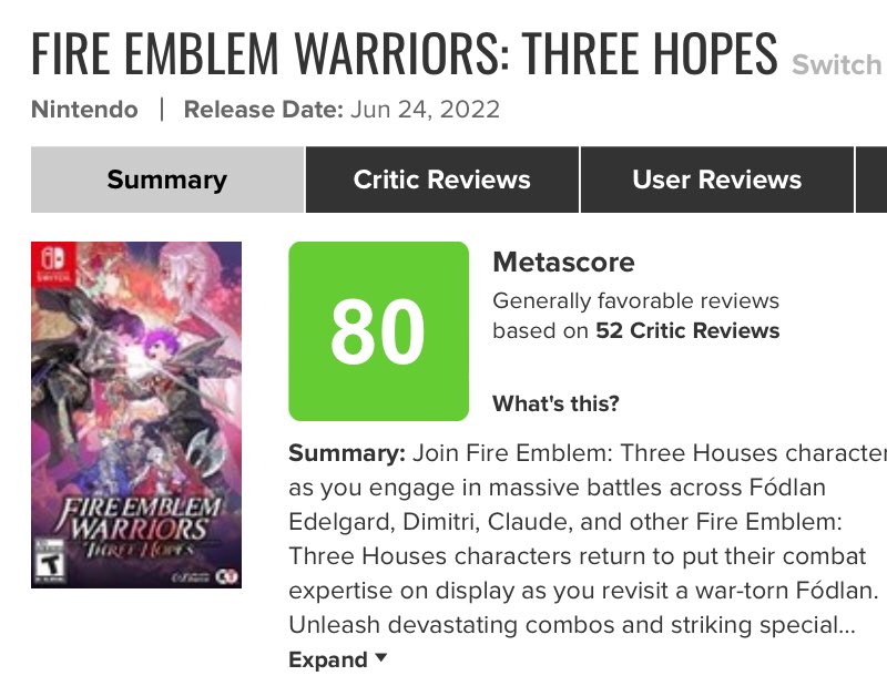 sonicpulsar's tweet photo. Hope they deliver my Collector’s edition Friday. Overall good scores! I’ve completed the demo, so, my save data will carry over #FireEmblemThreeHopes #FEThreeHopes #FireEmblemWarriors https://t.co/LxnJwHKaQi