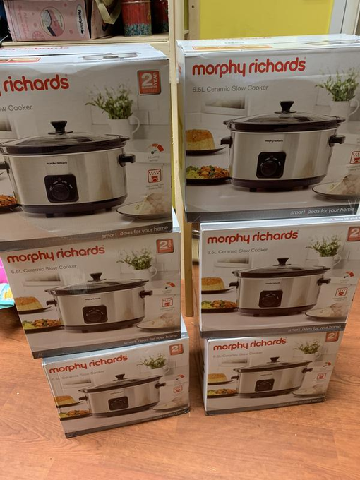 m4migrants's tweet photo. Six slow cookers purchased for #migrant families.  More to follow.  #asylumseekers #m4migrants #migrants #refugees #RefugeeWeek2022 https://t.co/QckLGFNkDy