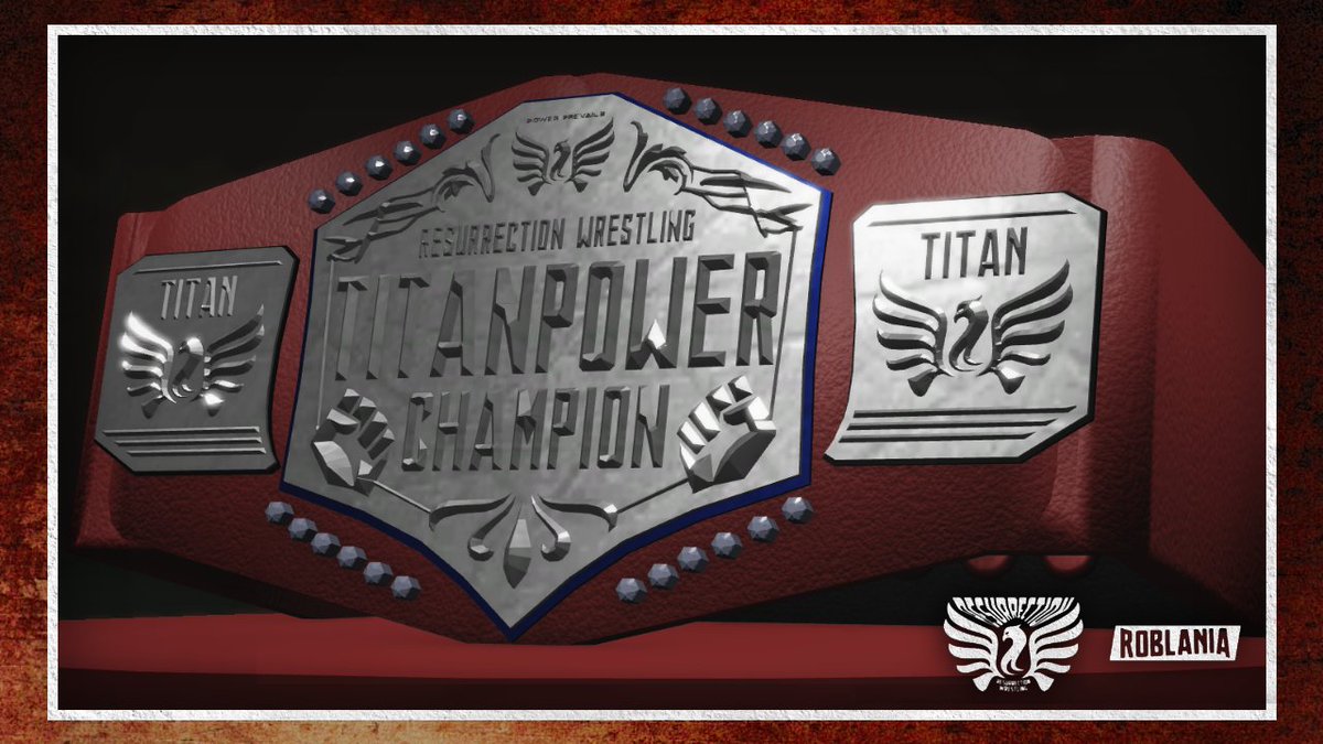 RESURRECTION Wrestling // DEBUTING July 8th, 2022

Many may know from, <a href="/UWIRBLX/">uwi</a>, the Titanpower Championship is back!  Those with the power and tenacity to hold it will be battle-tested soon.

#ResurrectionRW