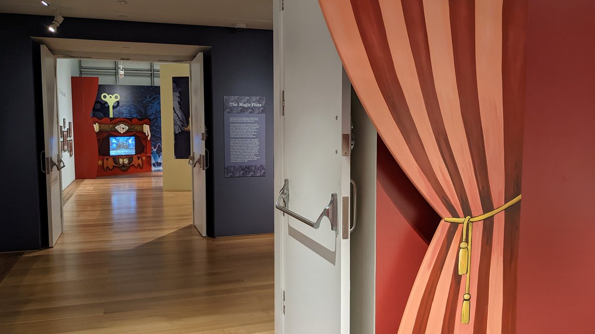 Care for a quick twirl around "Drawing the Curtain: Maurice Sendak's Designs for Ballet &amp; Opera"? Now on view at <a href="/gardnermuseum/">Gardner Museum</a>, this exhibition is curated by <a href="/dsgreenwald/">Diana Greenwald</a> with interpretation by <a href="/avant_elgardner/">Liz Gardner</a>, design by me, fabrication by <a href="/42designfab/">42 | design fab</a>. #ITweetMuseums