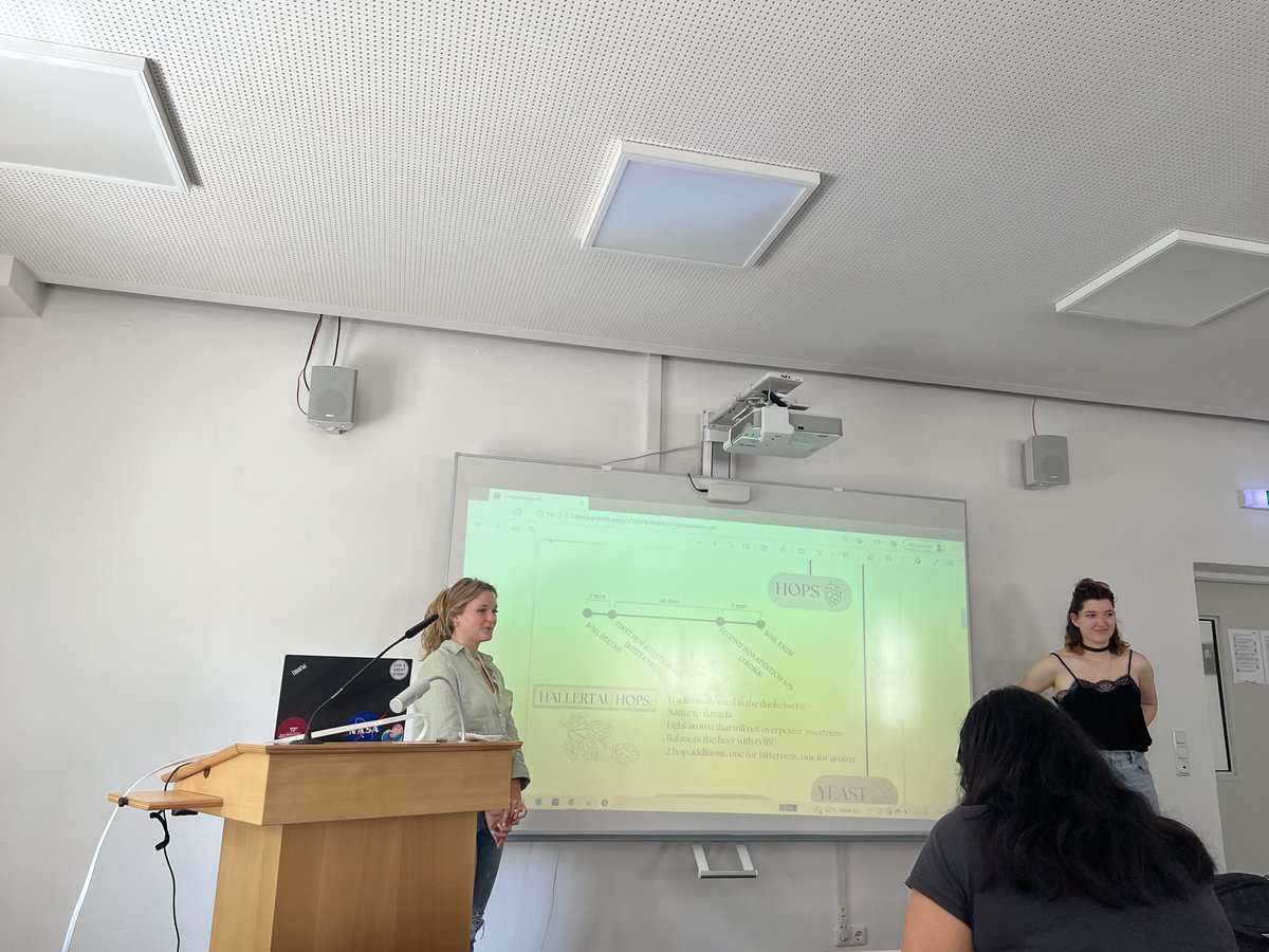 It's been a fun trip for our brewing exchange students, but Friday marked the end of the program. The students presented their final projects, for which they devised a recipe for a new wheat beer of their own creation down to brewing instructions and ingredient variety. 🧑‍🔬🍺