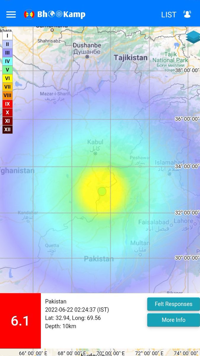 An earthquake of magnitude 6.1 occurred at around 2:24am in Pakistan, today: Nat…