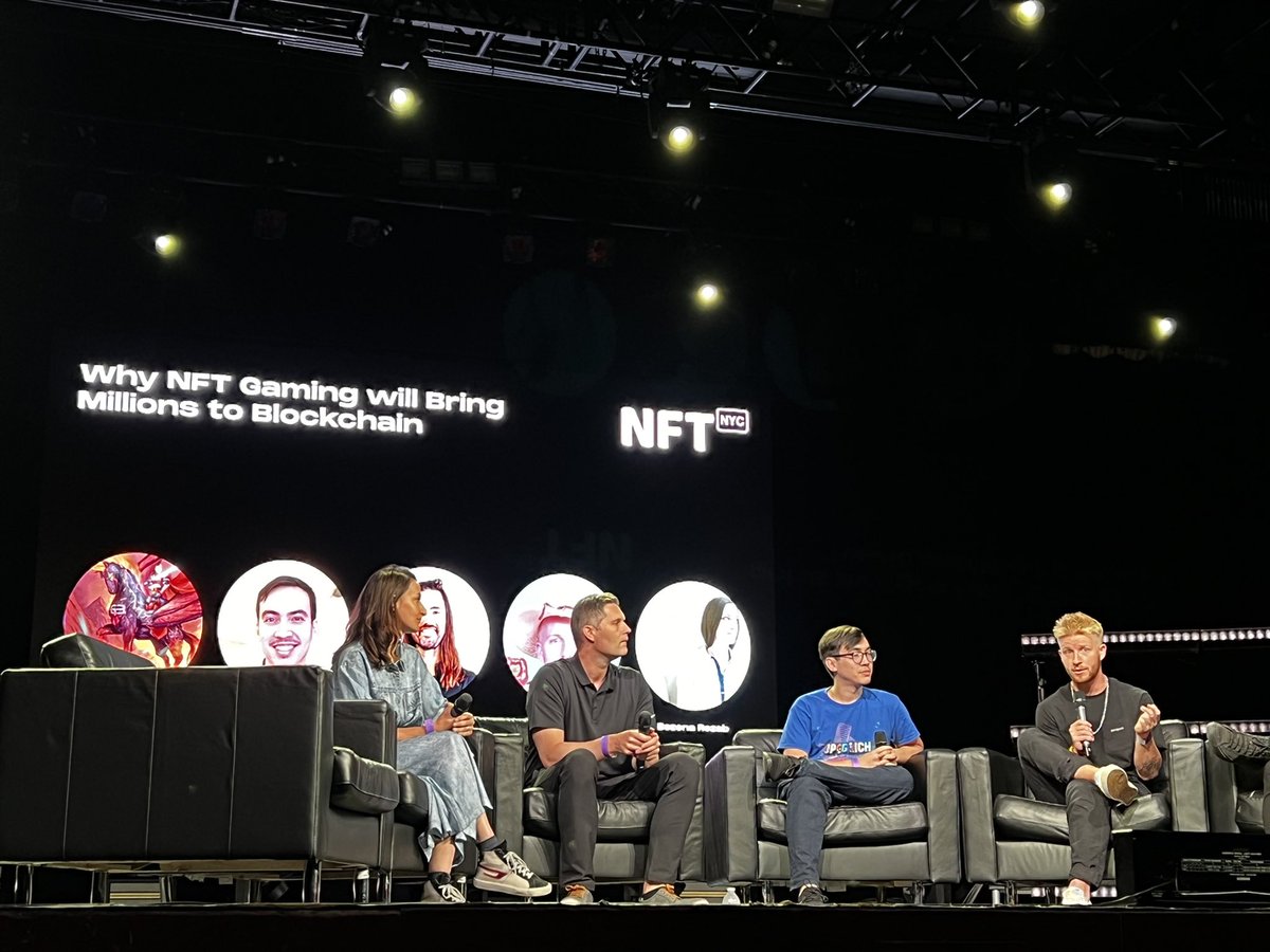 . <a href="/whatslukedoing/">Luke Barwikowski 🚜</a> repping <a href="/pixels_online/">Pixels</a> at NFT NYC!