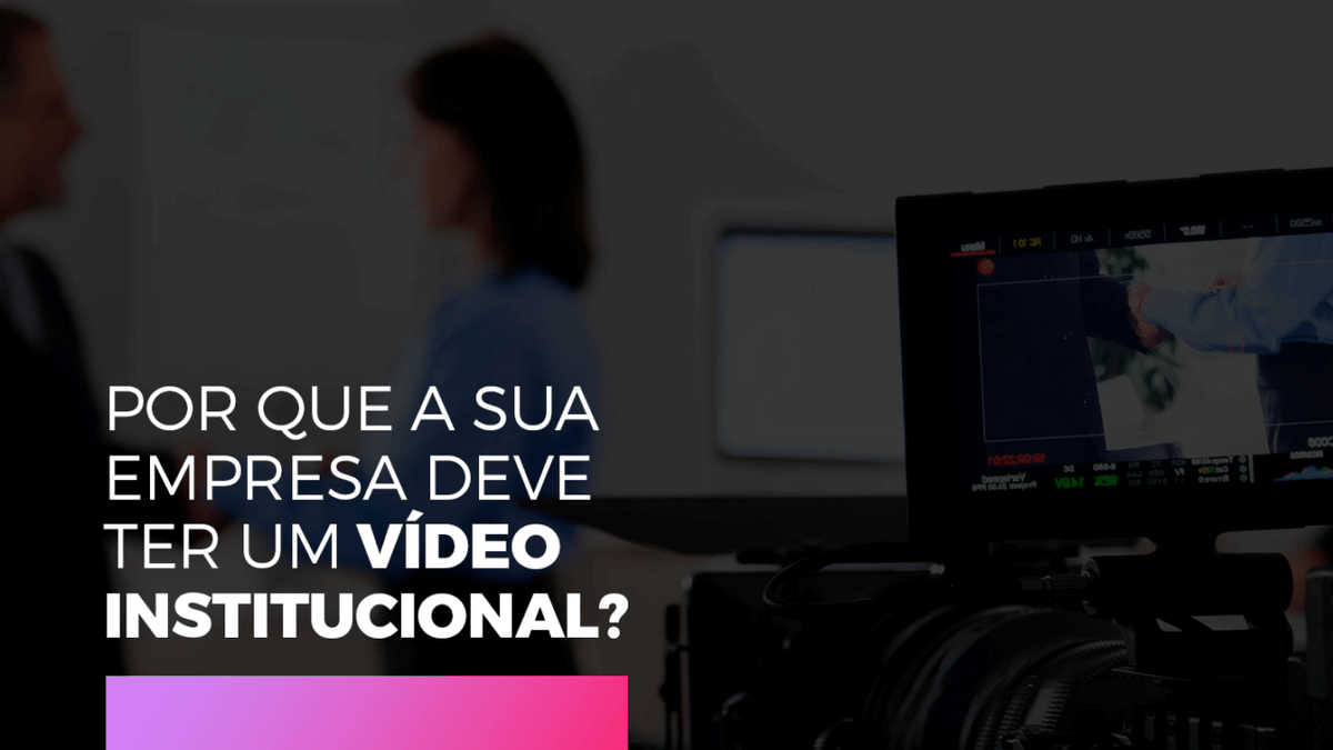 JeffBernardes's tweet photo. Por que fazer um video institucional? - https://t.co/pnM5rRgsq2 - #VídeoCorporativo #VídeoInstitucionalParaSuaEmpresa #VideoMarketing https://t.co/Sl09dODYli