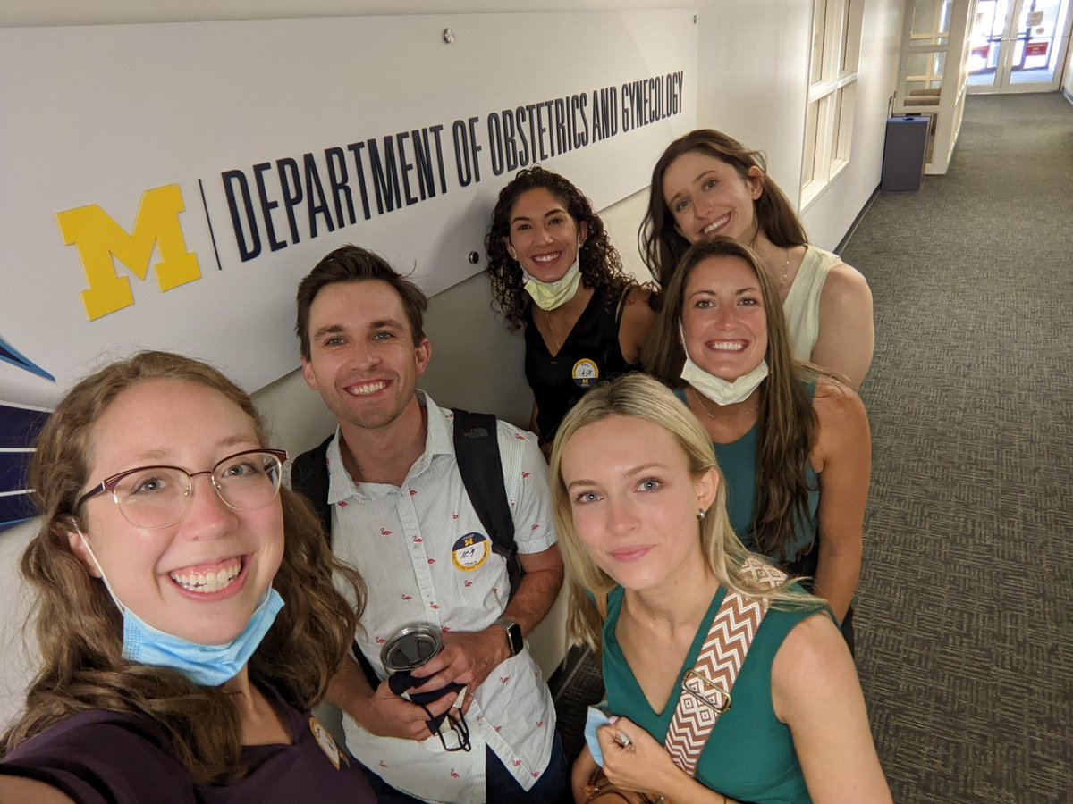 Newest <a href="/UMichOBGYN_Res/">UMichOBGYN Residency</a> interns at your service! Love this place 〽️ #DeliveringVictors