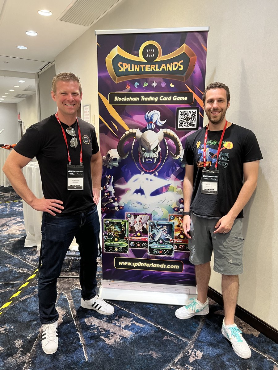 Yabapmatt (@yabapmatt) on Twitter photo Spreading the good word of <a href="/splinterlands/">Splinterlands</a> at #NFTNYC! Also got to break in my #thorforce1 by @vanirthreads! Spreading the good word of <a href="/splinterlands/">Splinterlands</a> at #NFTNYC! Also got to break in my #thorforce1 by @vanirthreads!