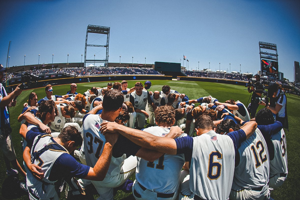 Our season comes to an end in Omaha at the CWS. What an incredible year from this group of guys that gave us unforgettable moments. #GoIrish☘️