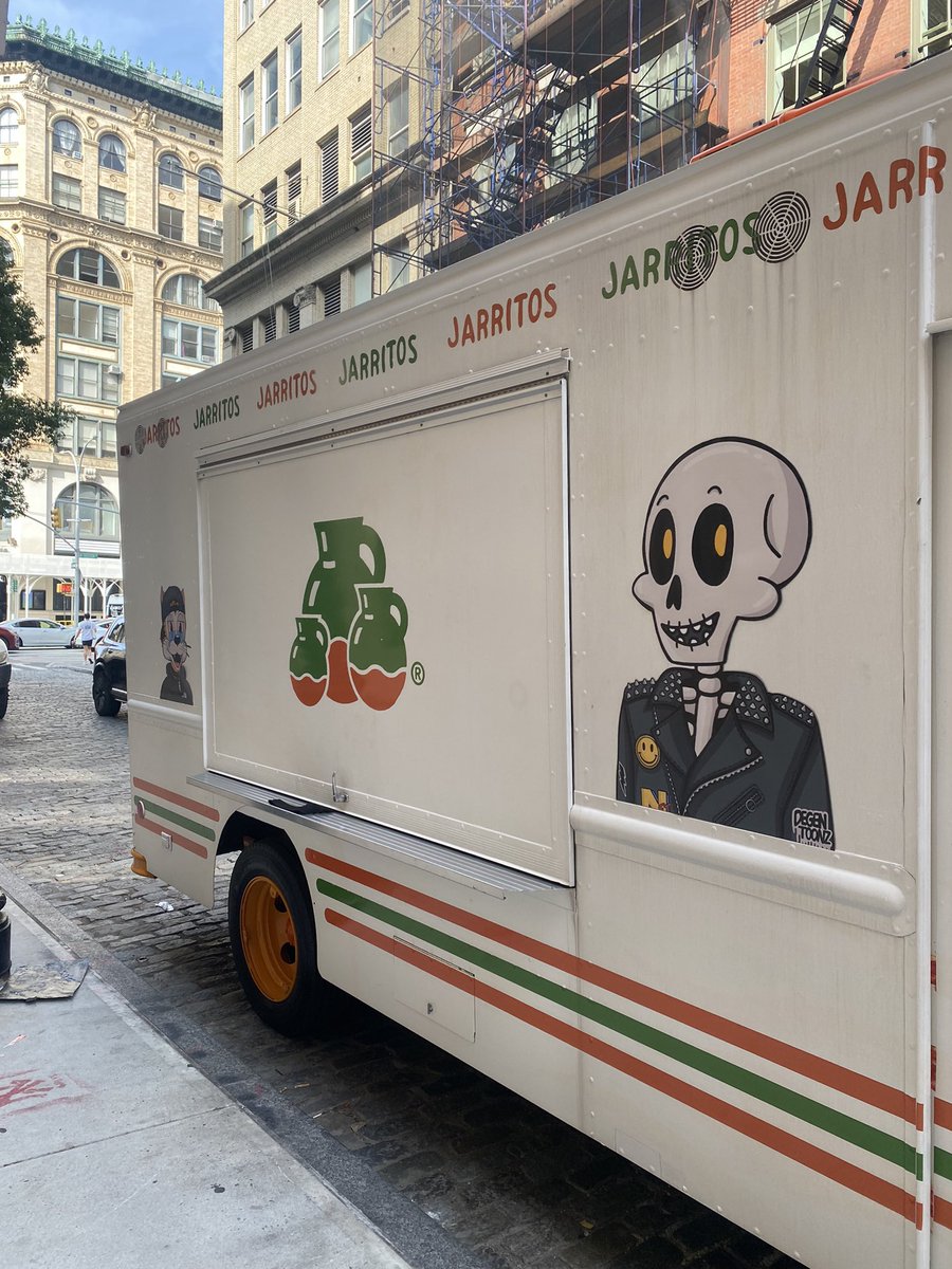 Jarritos's tweet photo. We’re at some of your favorite NFT NYC events this week… Come hang with the familia 🐱👀 https://t.co/LiSfdfQ9pb