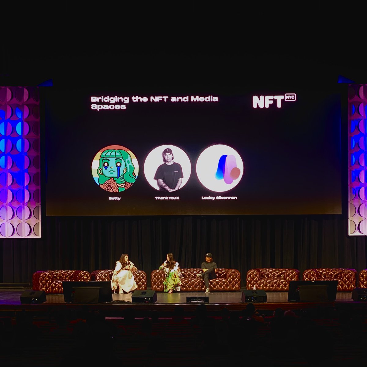martie_mg's tweet photo. Had an incredible 1st @NFT_NYC day @RadioCity with so many power ladies @RachelWolchin @CassieSagehorn @lisacmayer @VickijEth  and of course @betty_nft 💚💚💚 https://t.co/cJvwxLQsqX
