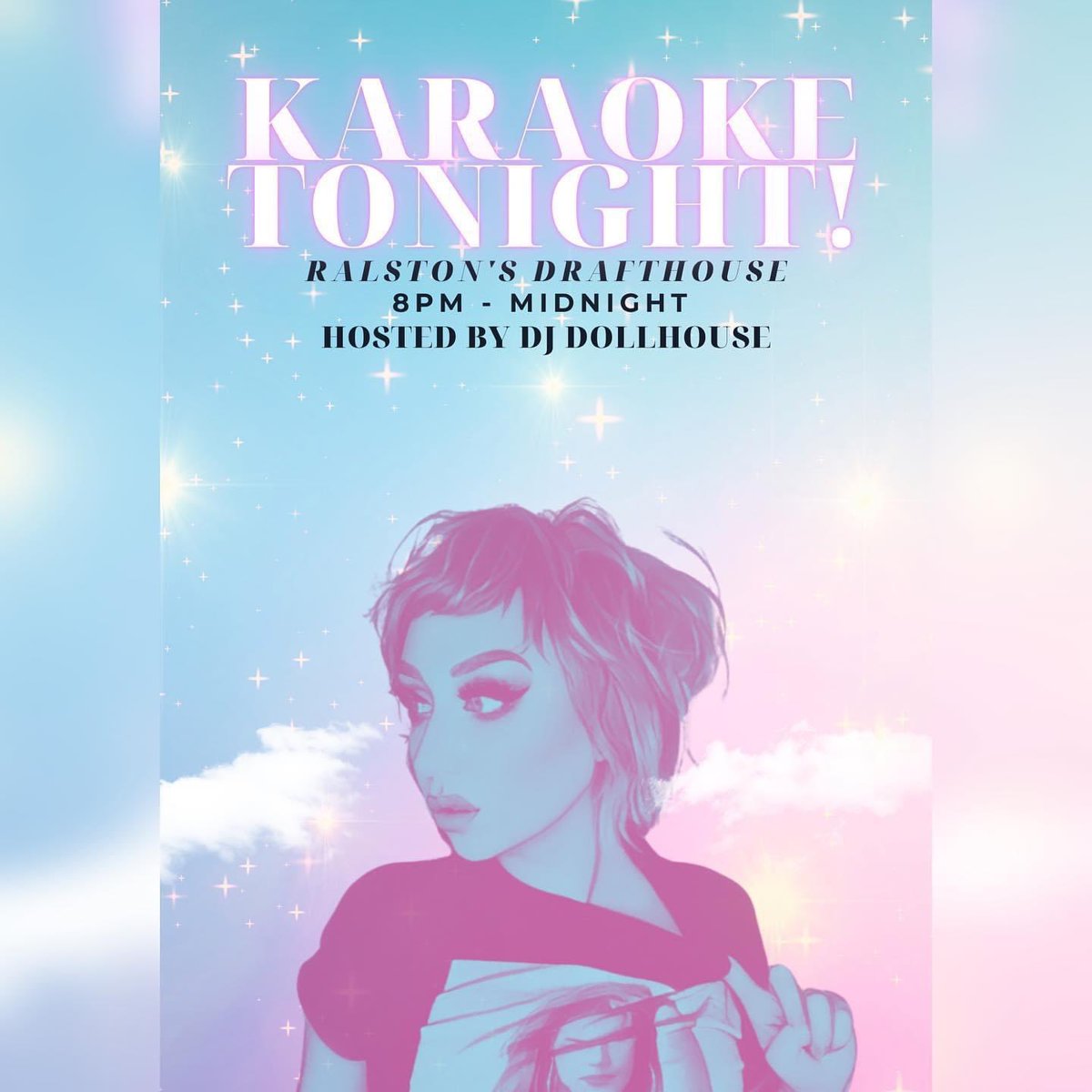 Join us at 8pm tonight for karaoke!