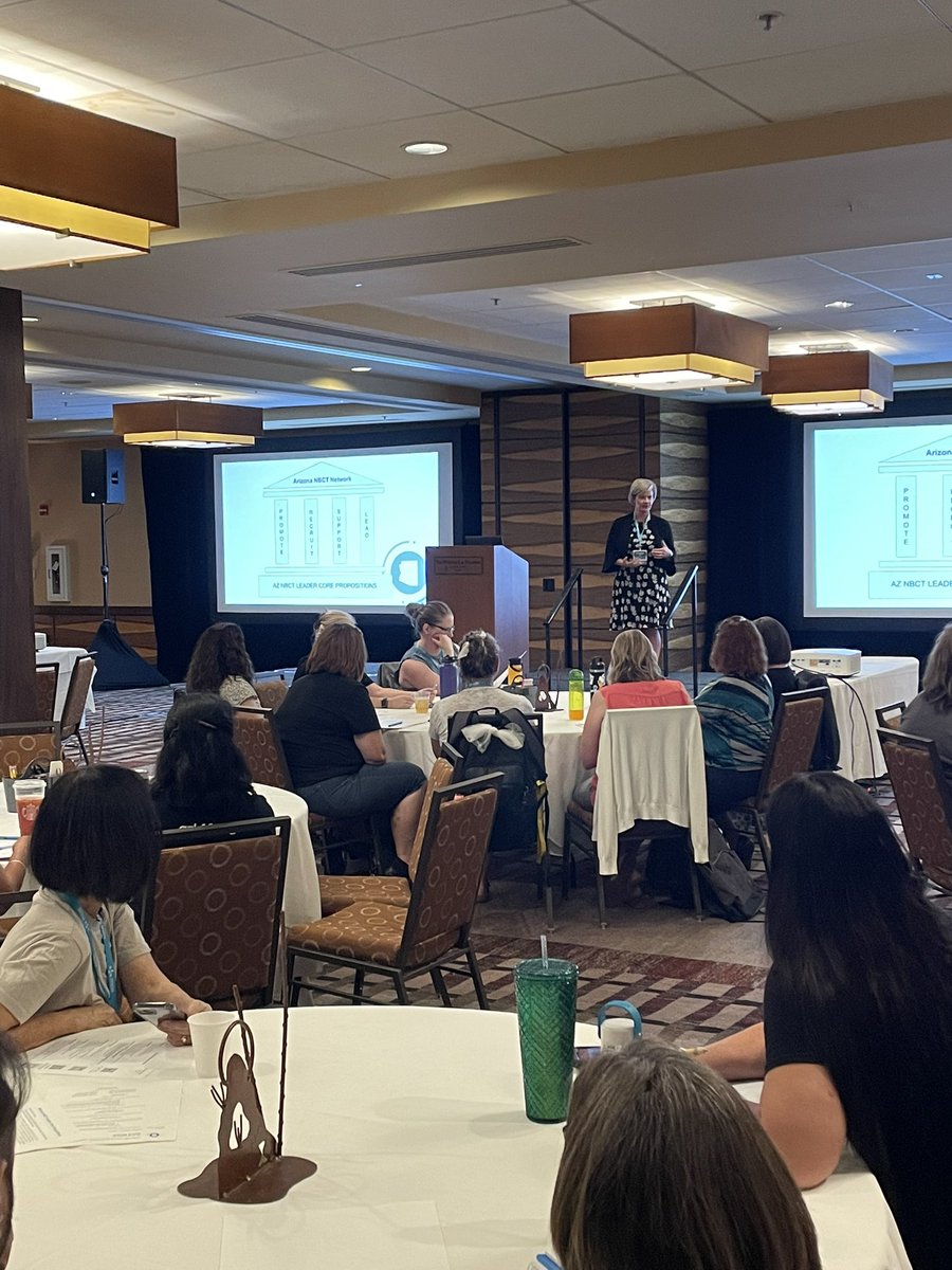 azk12's tweet photo. It’s great to see so many #amAZingNBCTs at this in-person @AZNBCTNetwork! #amAZingNBCT Moving National Board Certification forward in Arizona! #NBCTstrong @NBPTS https://t.co/yQD2dgP1NB