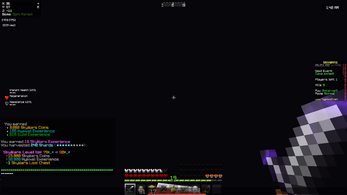 80 Stars in Hypixel Skywars!