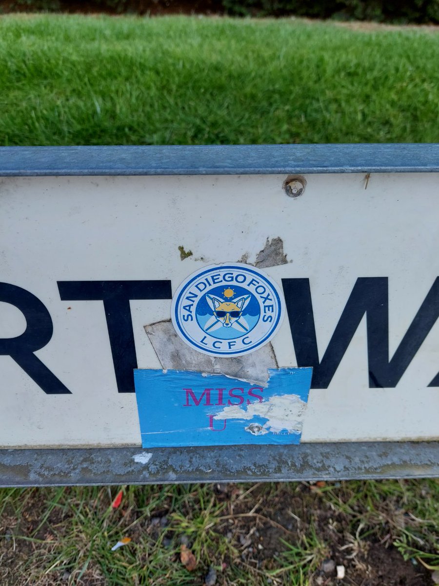 LeicesterWalls's tweet photo. "SAN DIEGO FOXES LCFC". Loving this from our brothers and sisters @SDFoxes ! Plus the mysterious "MISS U" one we may have posted before. #FilbertWay #LCFC #SanDiego #SouthernCalifornia #SoCal #MLS #Leicester #SanDiegoFoxes #RawDykesRoad #KingPowerStadium #KPStadium #KingPower https://t.co/ztYn58Jipt