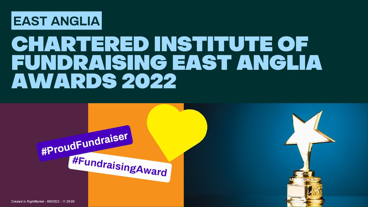 Join us tonight for the Chartered Institute of Fundraising East Anglia Awards 2022!

We've had some incredible nominations - watch live as we announce the winners at 7:30pm. A perfect excuse to dress up and break out the bubbles!

Join in the celebrations:
eventbrite.co.uk/e/chartered-in…