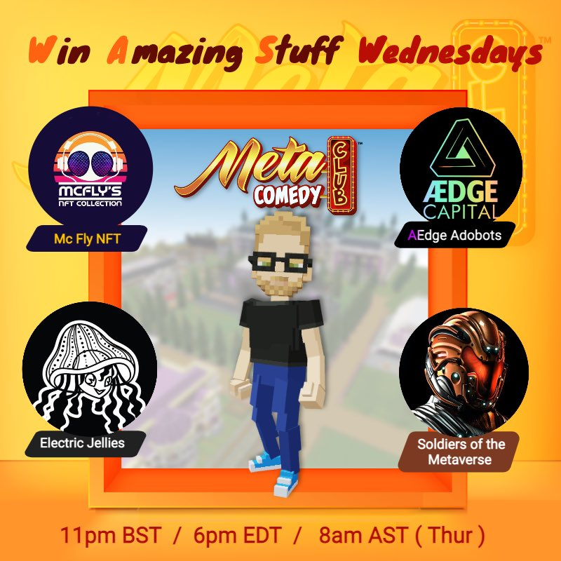 Join us tomorrow on <a href="/MetaComedyClub/">MetaComedyClub™</a> Spaces! 

Come hear from our team, along with some other really neat projects. Who knows, maybe you'll even win a few things ⚡️

x.com/i/spaces/1lDxL…