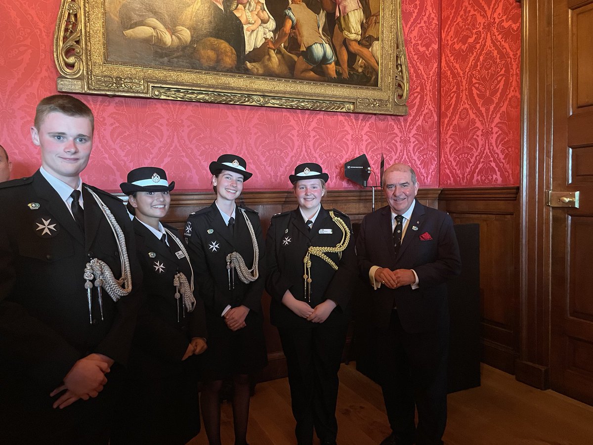 A great group of Cadets of the Year! (Plus one “old Grand Prior Cadet” :) ) at Kensington Palace. <a href="/StJohnINTL/">StJohn International</a>