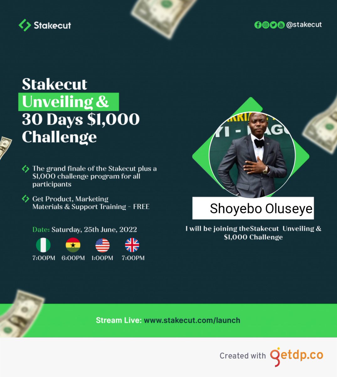 seyestikal2015's tweet photo. I'd be joining the Stakecut Unveiling and $1000 challenge this Saturday. #stakecutlaunch @Mrczarr https://t.co/gPCdAaYM8N