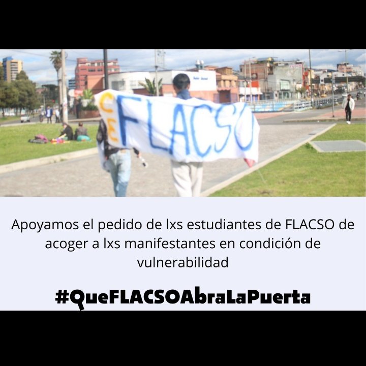 FerLatam's tweet photo. Si no paramos no avanzamos, el pueblo indígena nos necesita a todos en especial a las universidades públicas.
Ya es hora @flacsoec!
#QueFLACSOAbraLaPuerta https://t.co/bMwzlShj2P