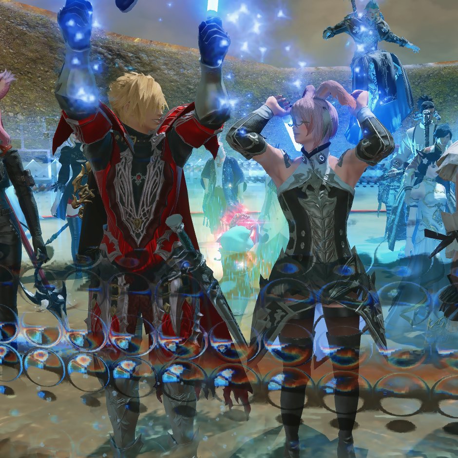 pyxae's tweet photo. what if we were bpoth cheering in bozja about to be murdered by a bird and we hmade eye contact and also we're both boys and also we're ki ssing haha😳😳#noisetalks https://t.co/L5OfxTD1Xk