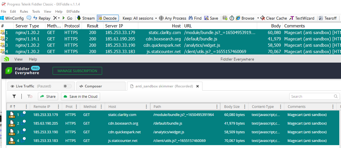 EKFiddle's tweet image. Regexes for #EKFiddle updated to cover latest anti sandbox #magecart skimmer

github.com/malwareinfosec…