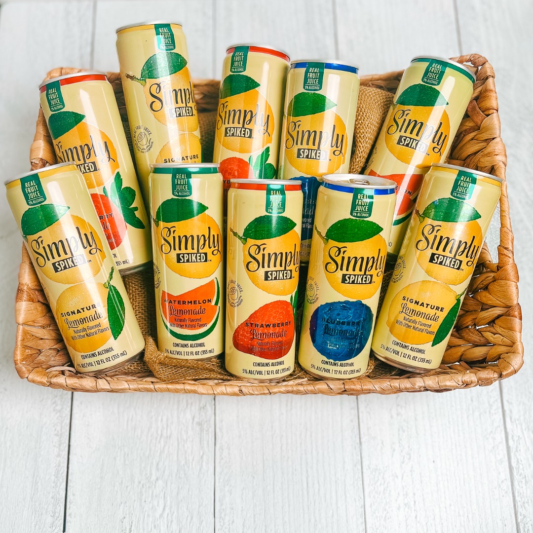 🔥HOT NEW ITEM🔥

Simply SPIKED Lemonade is a new line of full-flavored spiked lemonades crafted from the folks at Simply®. Made with 5% REAL fruit juice that has been squeezed and concentrated, plus a little fizz and a little kick. #itsbetterwithbooze