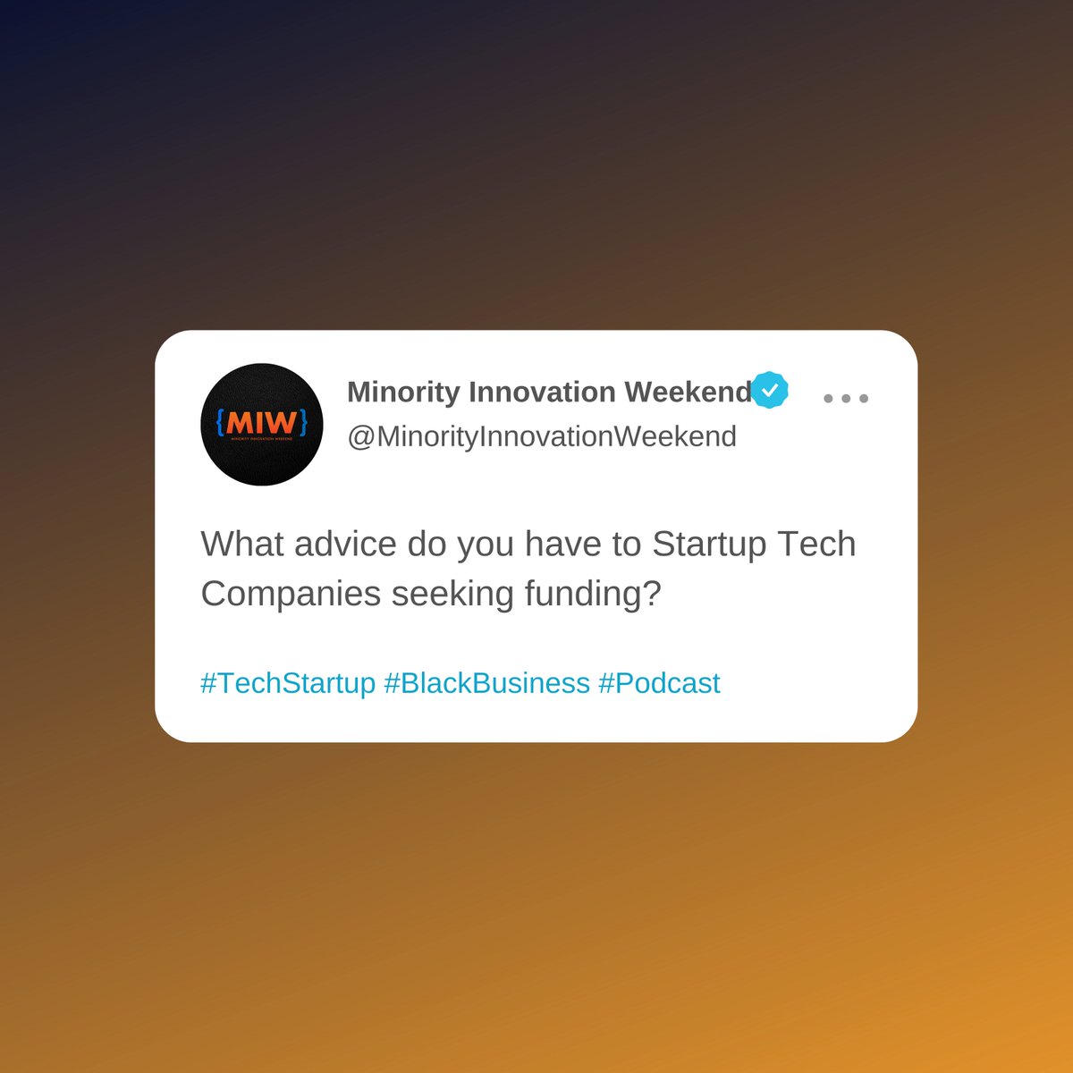 Minority Innovation Weekend tweet media