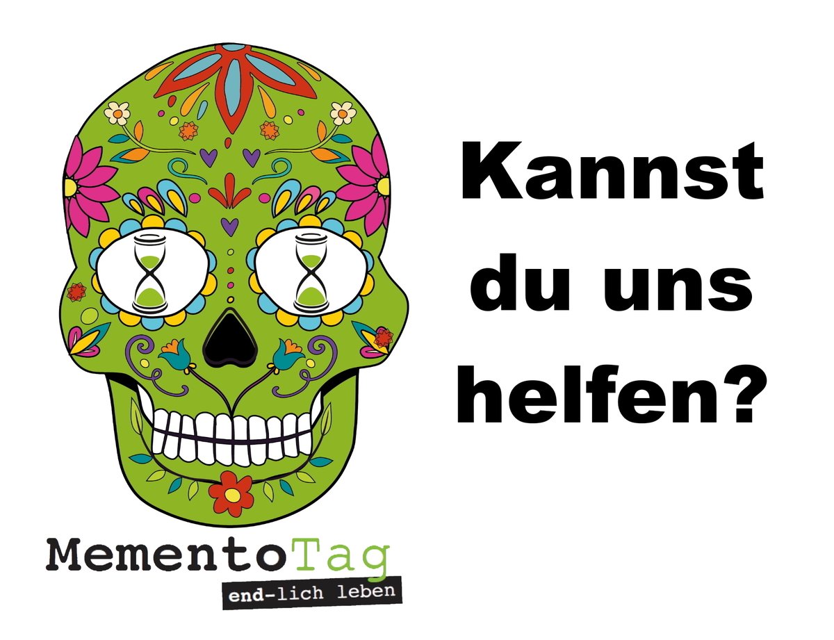 Wenn du findest, dass der Memento Tag eine gute Idee ist, dann hilf uns doch bitte, diesen bekannter zu machen.
Wir sind ein kleines Projekt-Team und haben kein großes Werbebudget. Daher brauchen wir Unterstützung, um den Tag und die Ideen dahinter bekannter zu machen.