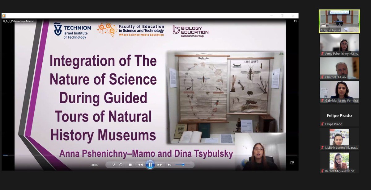 Anna Pshenichny-Mamo presenting the research on NOS in NHMs 💖 #IHPST2022