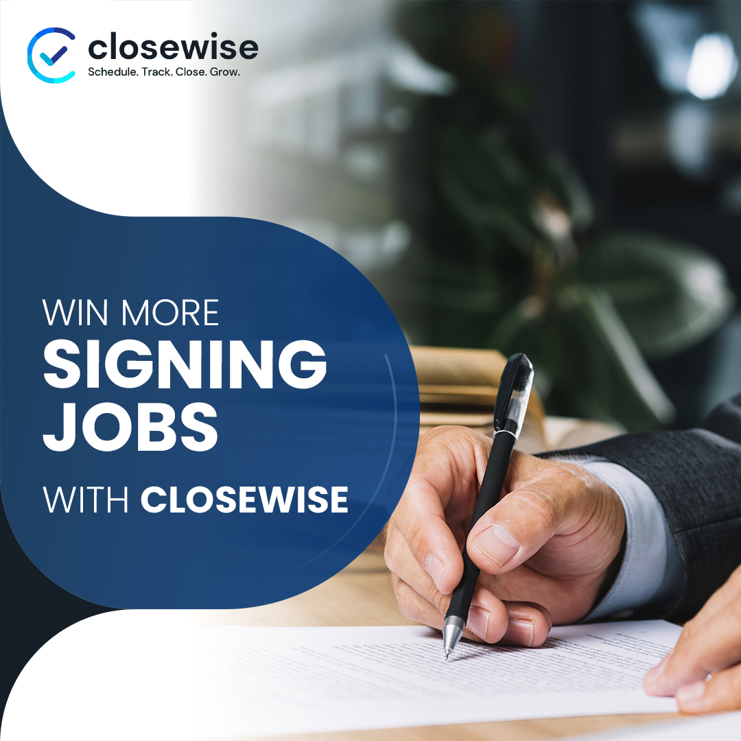 close_wise's tweet image. Are you a #notary? Don't miss an opportunity to win more signing jobs. Try CloseWise today for free!!!
closewise.com
#notarymanagementsoftware #notarytool #notarysigningagent #notarysigningbusiness