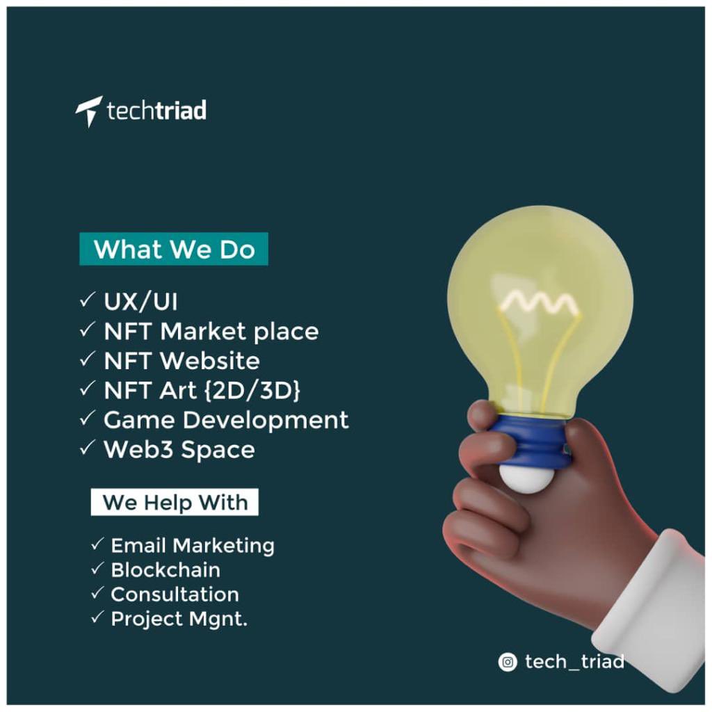 tech_triad's tweet photo. 👋🏽👋🏽👋🏽 We provide web and mobile application development services. We can help you with your next project.

Contact @tech_triad to get the best services at an affordable price.

#cloudburst #instagramdown https://t.co/uTeFKH4P5r