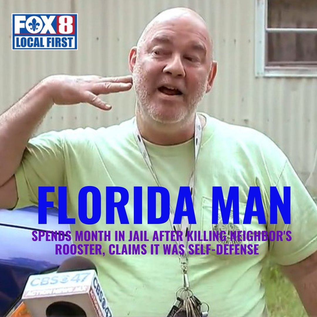 One of the most memorable interviews you’ll ever see RT <a href="/FOX8NOLA/">FOX 8 New Orleans</a>: "Next thing you know, he calls the chicken police on me," Jacksonville's James Nix Jr. complained, after being booked with animal cruelty. bit.ly/3aoXKAx?utm_so…