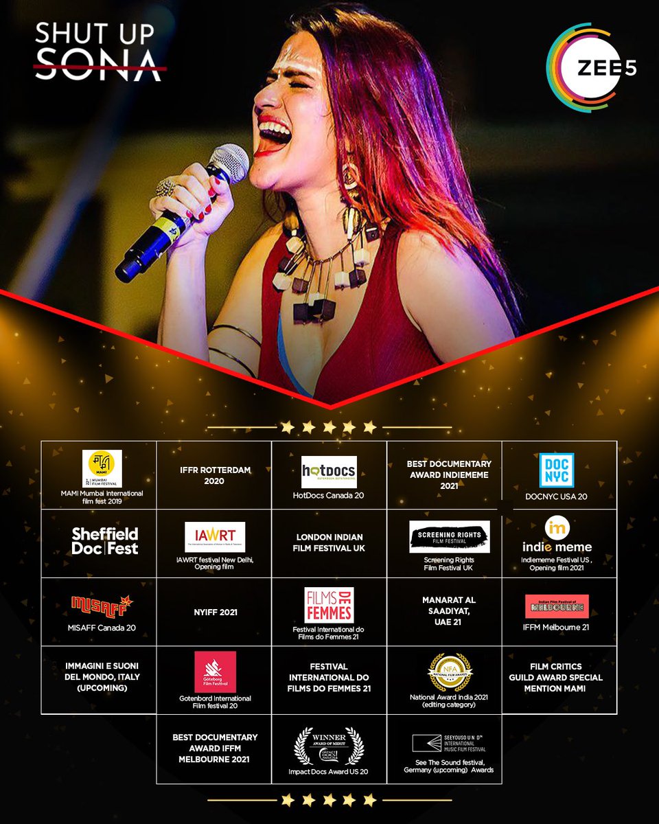 SCREAMING &amp; #NowStreaming on @ZEE5Global <a href="/ZEE5India/">ZEE5Official</a> #ShutUpSona <a href="/sonamohapatra/">Sona Mohapatra</a> <a href="/DeeptiCam/">deepti gupta</a> <a href="/RamSampathLive/">RamSampathOfficial</a> <a href="/PoojaKapadia11/">Pooja Kapadia</a> 👏 👏