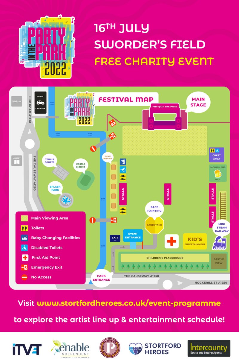 StortfordHeroes's tweet photo. We’re excited to share the event map for the Party in the Park Festival!
Visit https://t.co/vgRgQw754B to explore the artist line up and full entertainment schedule!
#socialgood #volunteers #partyinthepark #Stortford #bishopsstortford #funforfamily #familyfun #party #summer https://t.co/WudKcpAGVa