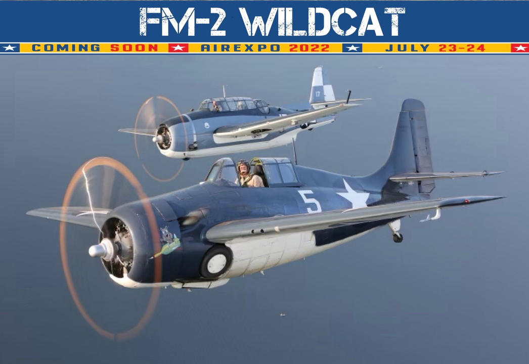 airexpomn's tweet photo. AIREXPO * AIRCRAFT * ANNOUNCEMENT!!
The wickedly-wondrous #FM2 #Wildcat is BACK!  Hailing from  Dakota Territory Air Museum, this beast is back and ready to take to our skies!  
Buy tickets now and save $5 at the gate 👉
https://t.co/hiuVcmltLf https://t.co/9lU1LBPkL9