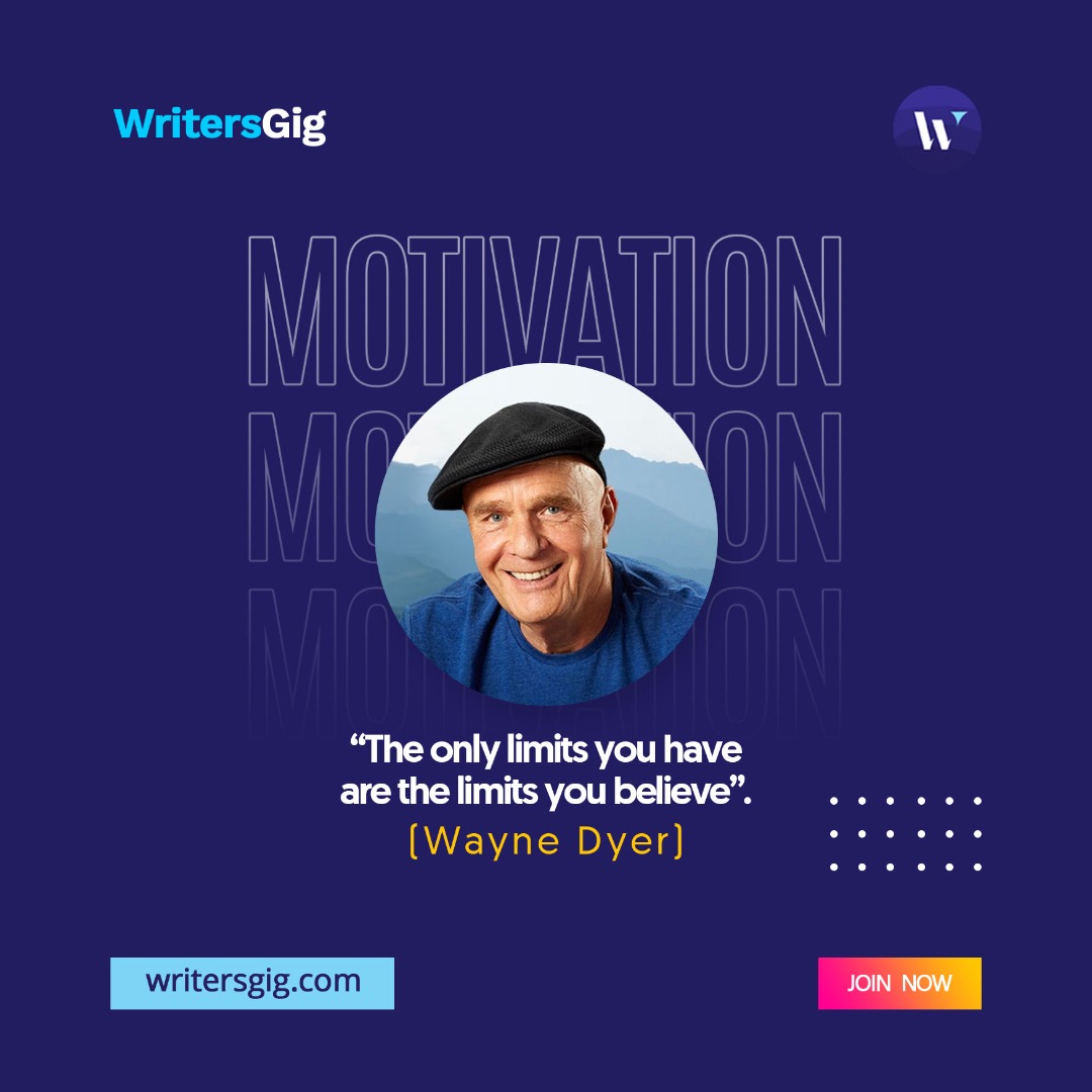WritersGig's tweet photo. Don’t limit yourself! There’s so much that you can do🏆👍

Keep moving!

#writersgig #motivation #july2022
#july5 #july5th #tuesdaymotivation💪 https://t.co/YGHHmLbt7a