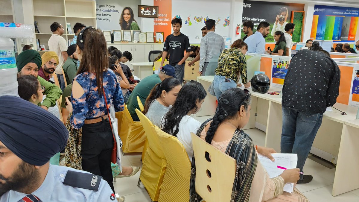 idpindia's tweet photo. Check out the IDP's physical event held in the Ludhiana office today for the study abroad aspirants. If you are planning to pursue your study abroad dream, visit the IDP office today to discuss your queries.

#StudyabroadwithIDP #GenIDP #IDPIndia #Education #Student #College https://t.co/RmJO4mZimv