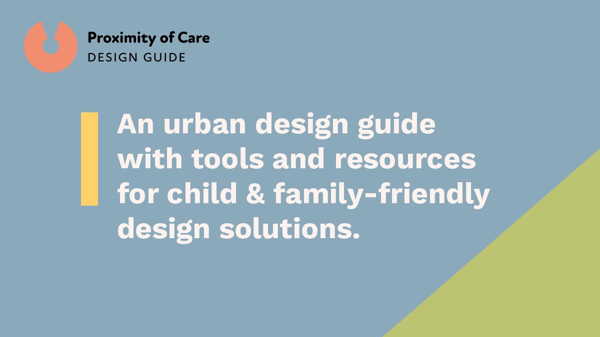 Are you or your team are involved in the planning or design of cities? 

Proximity of Care is an urban design guide by @ArupGroup & @BvLFoundation, which offers tools and resources for child & family-friendly design solutions. 

Access the free guide here> proximityofcare.com