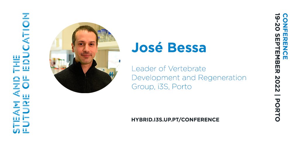 HybridLabNetwo1's tweet photo. José Bessa, researcher and group leader at i3S, is one of the confirmed speakers at the "STEAM and the Future of Education" Conference. 
https://t.co/ydCjTlEjIC
#STEAM #education #hybrid_erasmus #HYBRIDLabNetwork #conference https://t.co/GtwBQzCZ3E