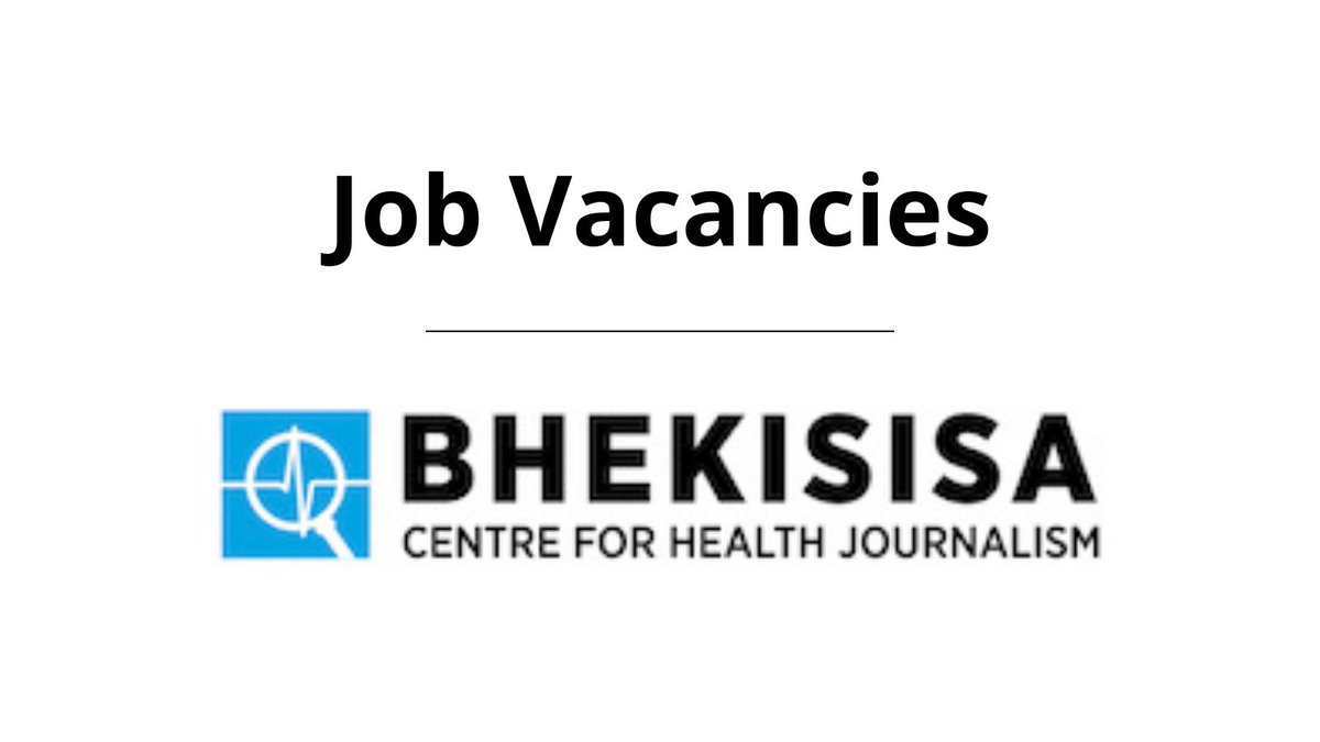 Journ_SA's tweet image. JOB OPPORTUNITIES: @Bhekisisa_MG has three vacant positions: 

1. Health journalist 
2. Senior health journalist
3. Engagement and impact officer 

Applications close on 18 July 2022

bit.ly/3yiVwL2

#JournalismJobs