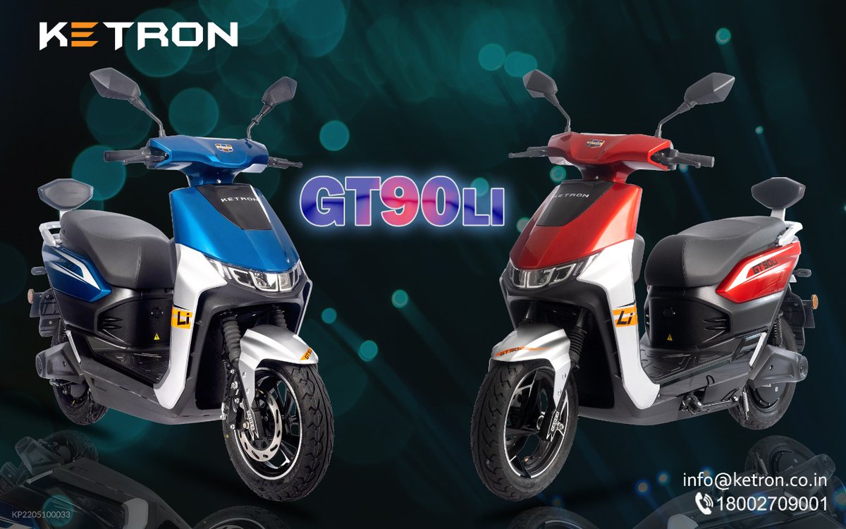 KetronLtd's tweet photo. Ketron New GT90LI with all new colours and features. 

Hurry and book now!!

Contact us on 1800 270 9001 / +91 76050 16074 / https://t.co/QTgIY4XiFd

#ketron #ev #electricvehicles #lithiumion #switchtoketron #gt90li #ElectricScooty #ev #greenmobility #electricmobility https://t.co/YIHDeyJbTx