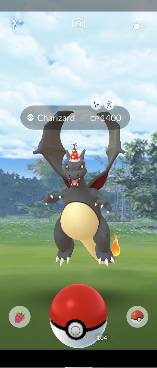Wild.
Shiny.
Party Hat.
Charizard.

I think I just completed Pokémon Go.

#PokemonGO #ShinyPokemon