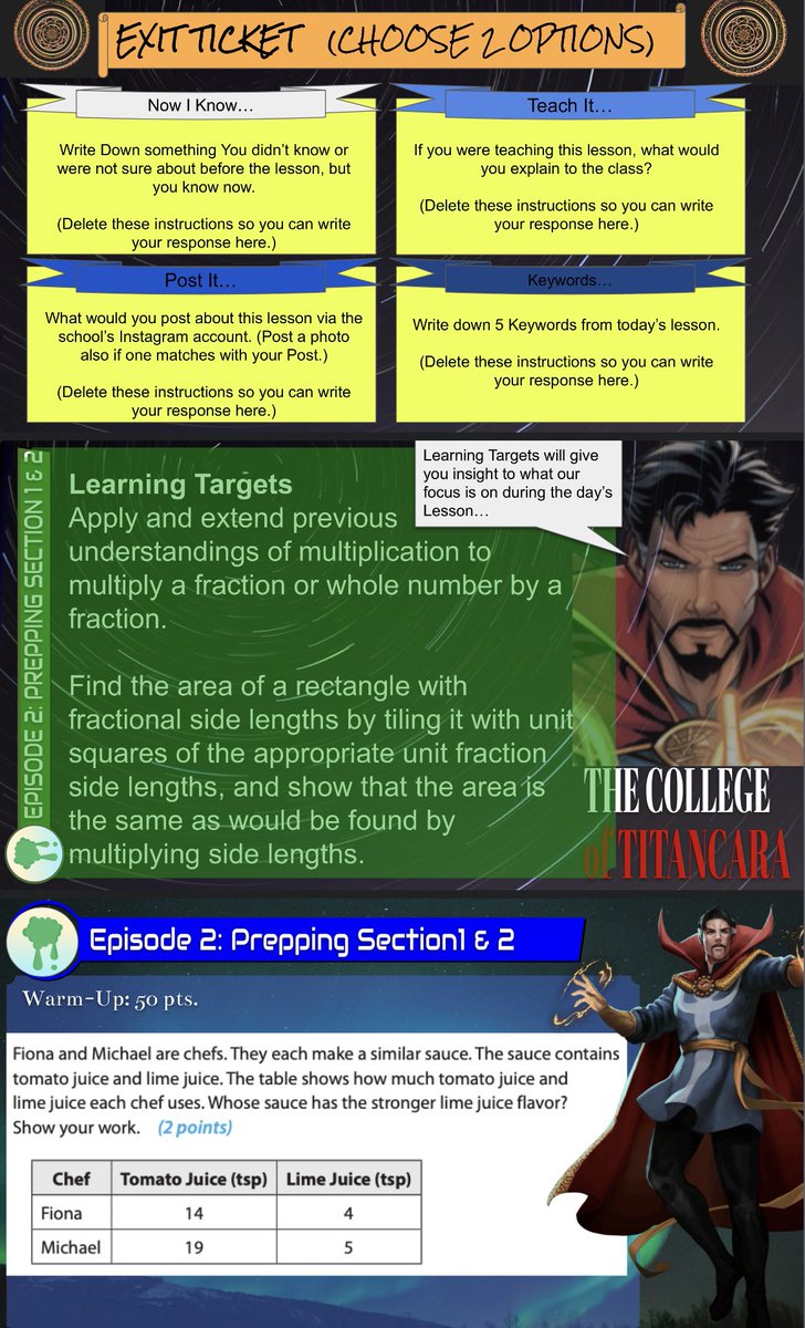 MrOwens_Math's tweet photo. Slowly continuing to build lessons and activities for #PTOLEMA. Combined elements of #TextQuest & #ArgumentArchaeology from #EMC2Learning ! @mrmatera @MeehanEDU @burgessdave @mr_Alsheimer @ErwinMiddle #math #xplap #tlap #gamification #comics #rpg https://t.co/TBnLkXHoZP