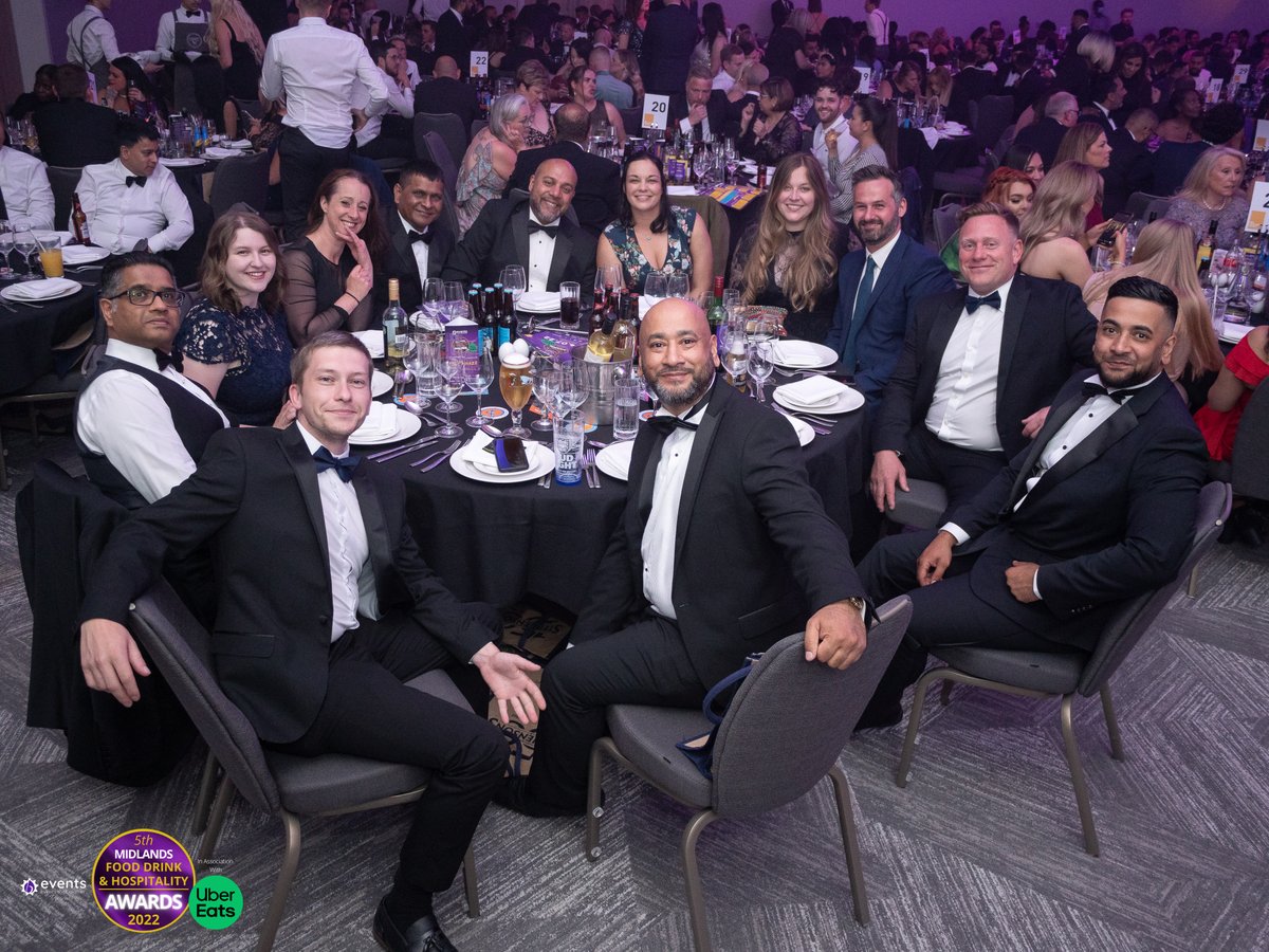 A fantastic night had at the 5th Midlands Food Drink & Hospitality Awards (@mfdhawards) and to our table-mates @thefalconhotel1 & @BhmCocktailWknd who were the best of company!!! #MFDHA22 #TogetherWeCelebrate Photo: @MrLaddMedia