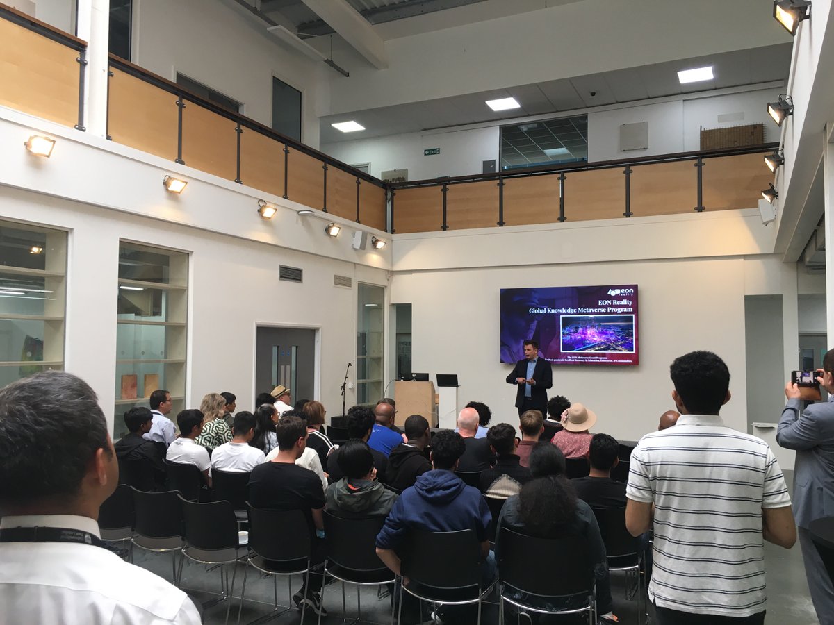 UEL_News's tweet photo. Marcin Kasica from EON-XR joins us to discuss the trends in educational technology and how these paths are converging to create new classroom methods - as well as the demand for skill-relevant courses. @EONRealityMX #VirtualReality https://t.co/khlTy7GHEG