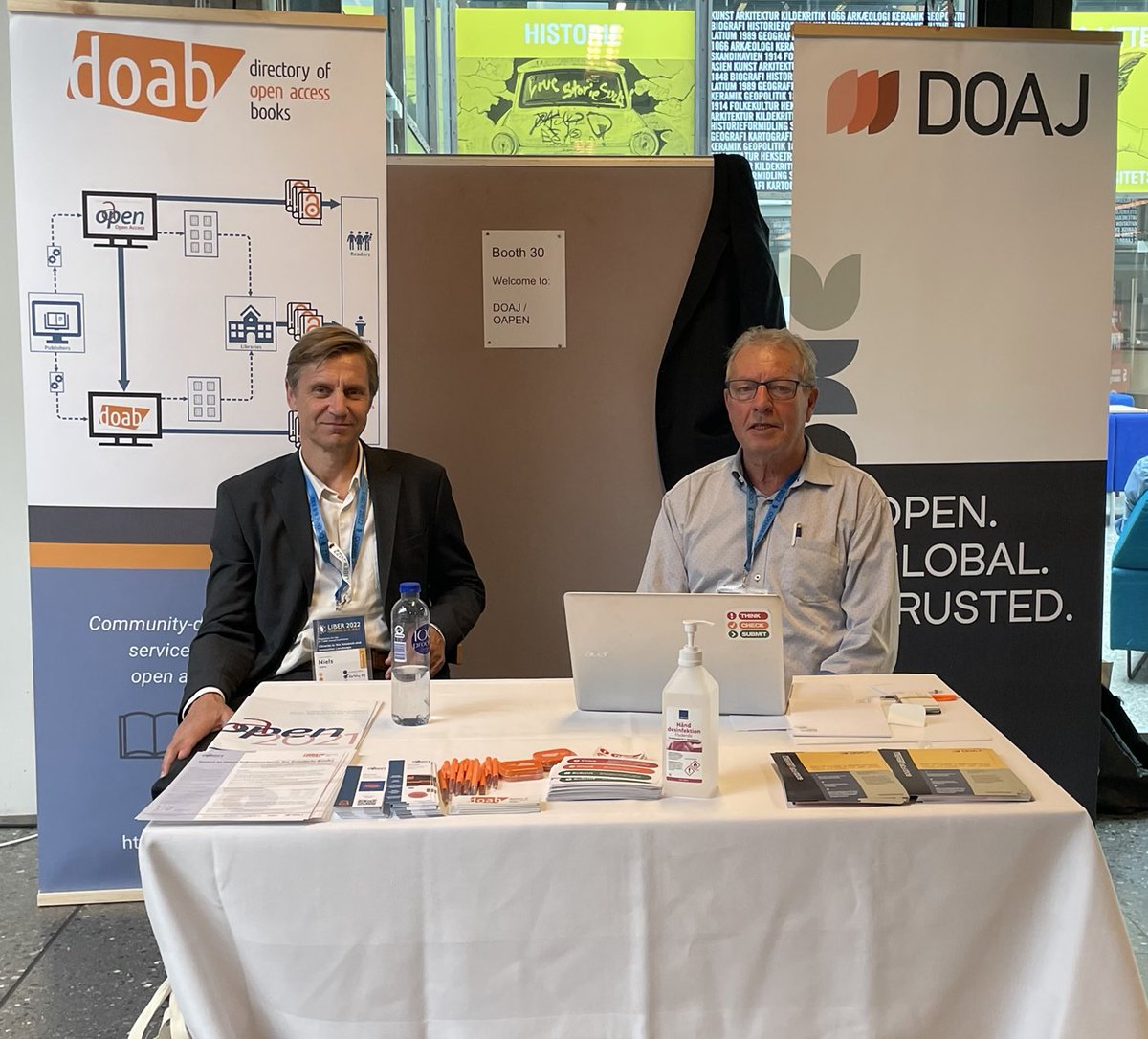 nielsstern's tweet image. Come visit ⁦@DOAJplus⁩ and ⁦@DOABooks⁩ at stand no. 30 ⁦@LIBERconference⁩ and learn more about #openaccess journals and books and #openinfrastructures